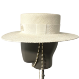 Double Chain Strap Boater Hat