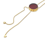 Amber gold plated necklace