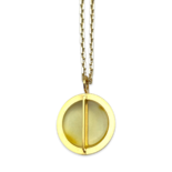 Amber gold plated necklace