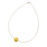 Amber gold plated necklace