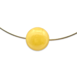 Amber gold plated necklace