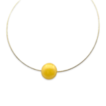 Amber gold plated necklace