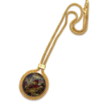 Amber gold plated necklace