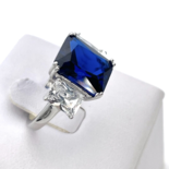 Anillo de Plata Talla Cojín