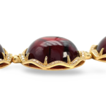 Gold plated amber bracelet