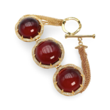 Gold plated amber bracelet