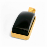 Gold plated amber pendant