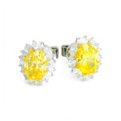 Yellow Gemstone Earrings