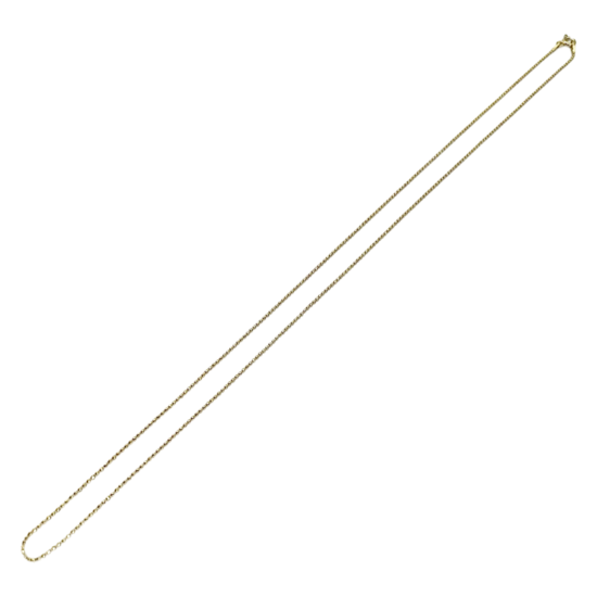 Cadena de plata bañada en oro