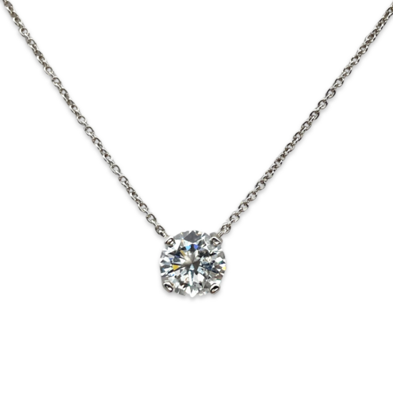 Collar de Plata de Talla Redonda Única