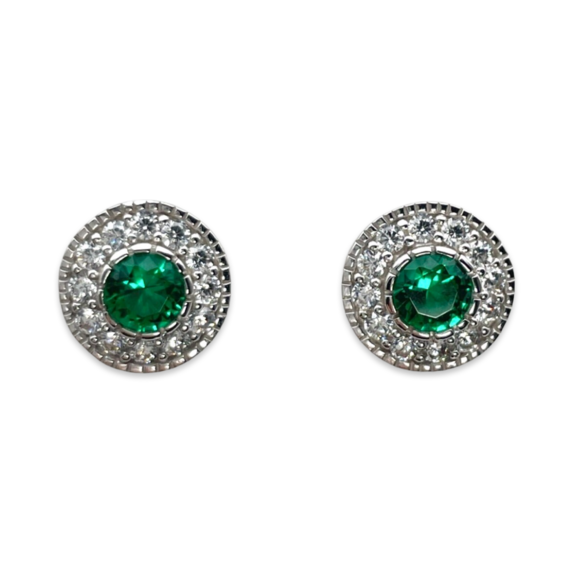 Pendientes Redondos de Plata